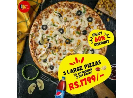 Day Night Pizza! Enjoy 60% Discount On Deal 12 For Rs.1799/-image-1134